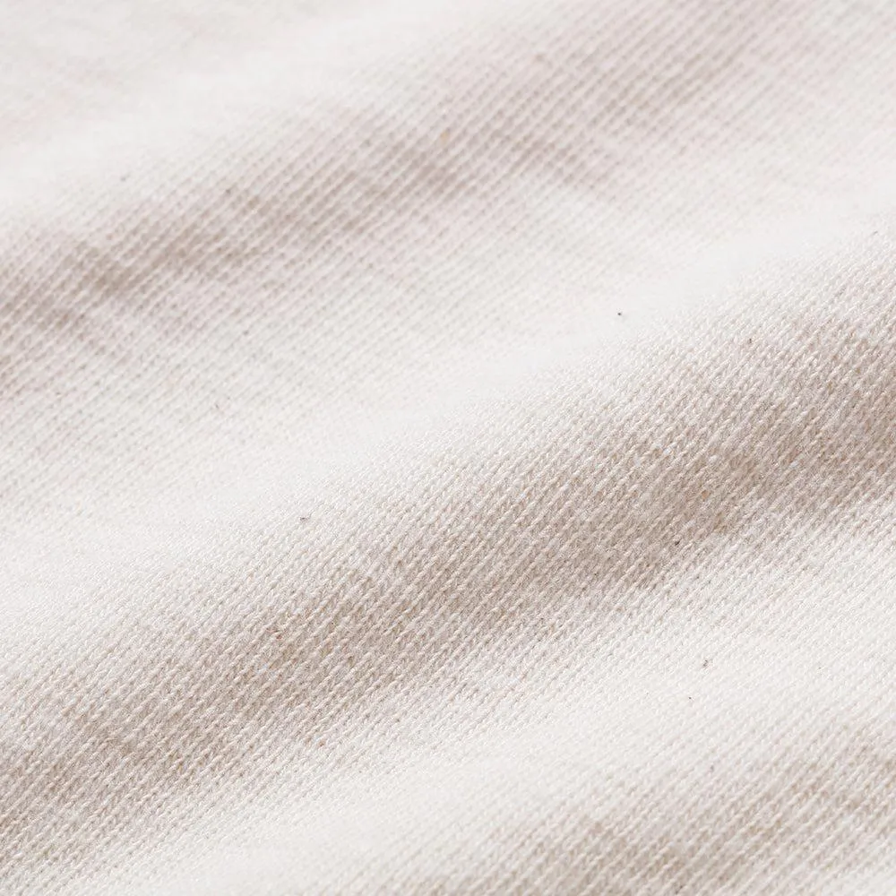 Stevenson Overall S/S Loopwheel Henley Oatmeal