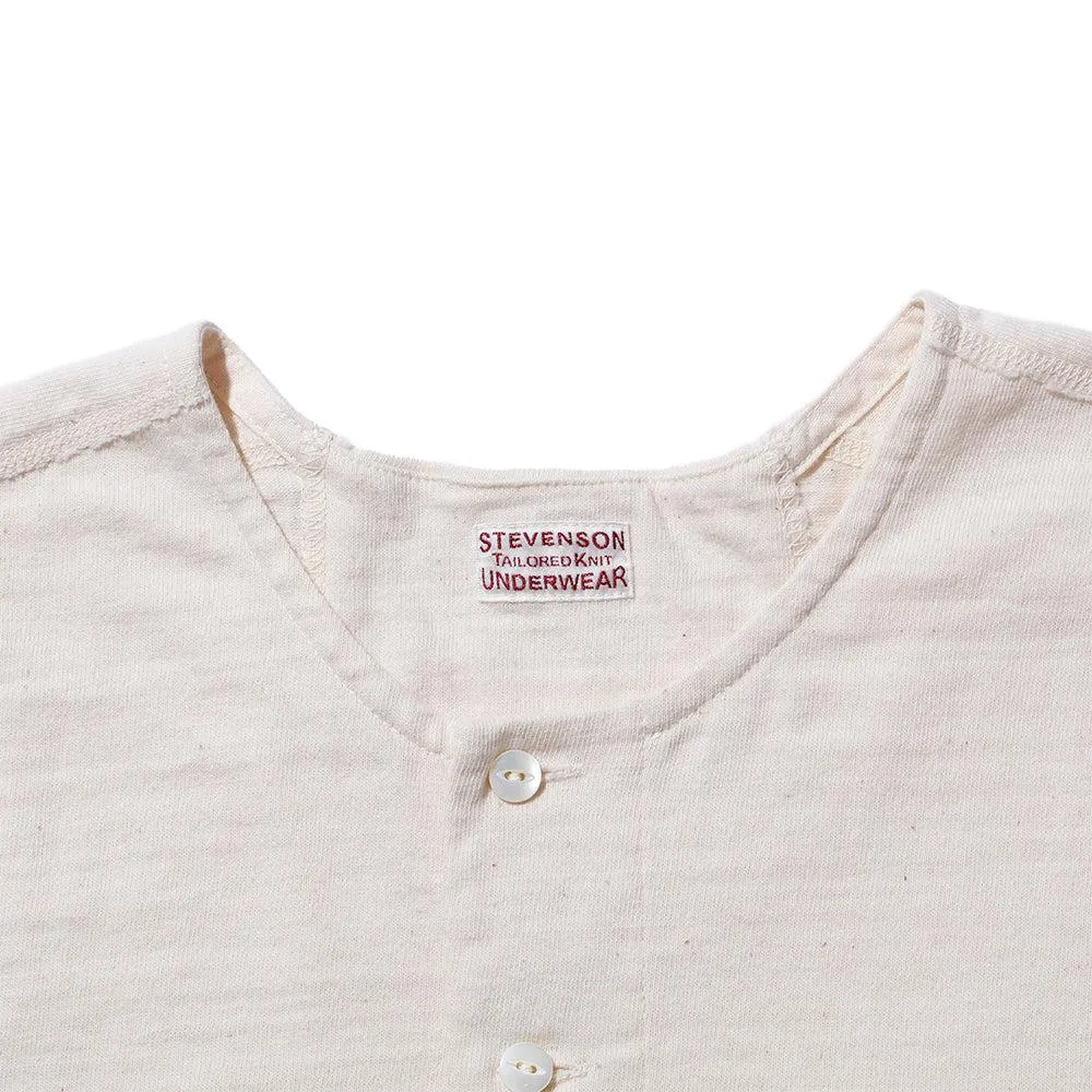 Stevenson Overall S/S Loopwheel Henley Oatmeal