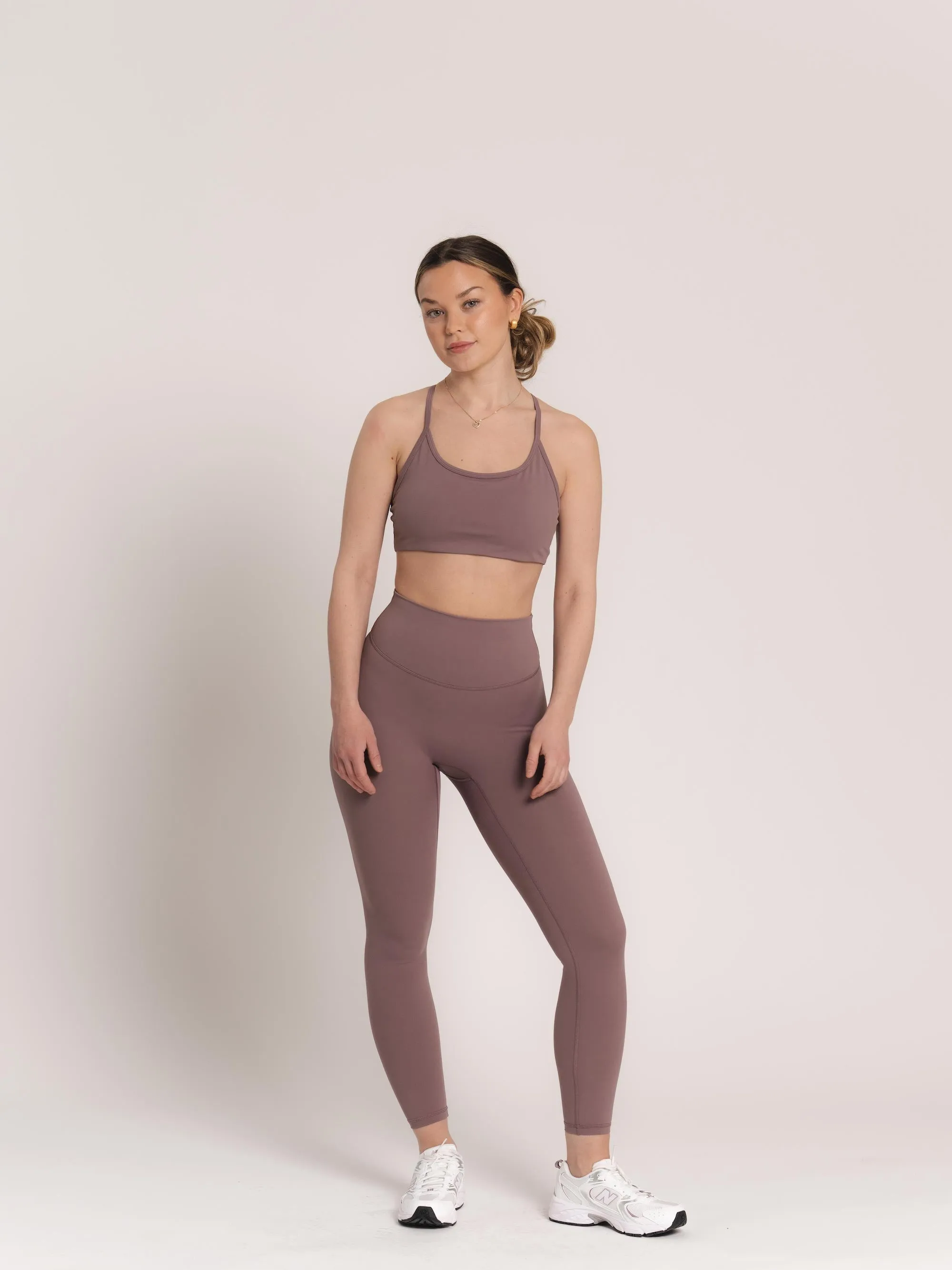 Sweat Leggings - Black Plum