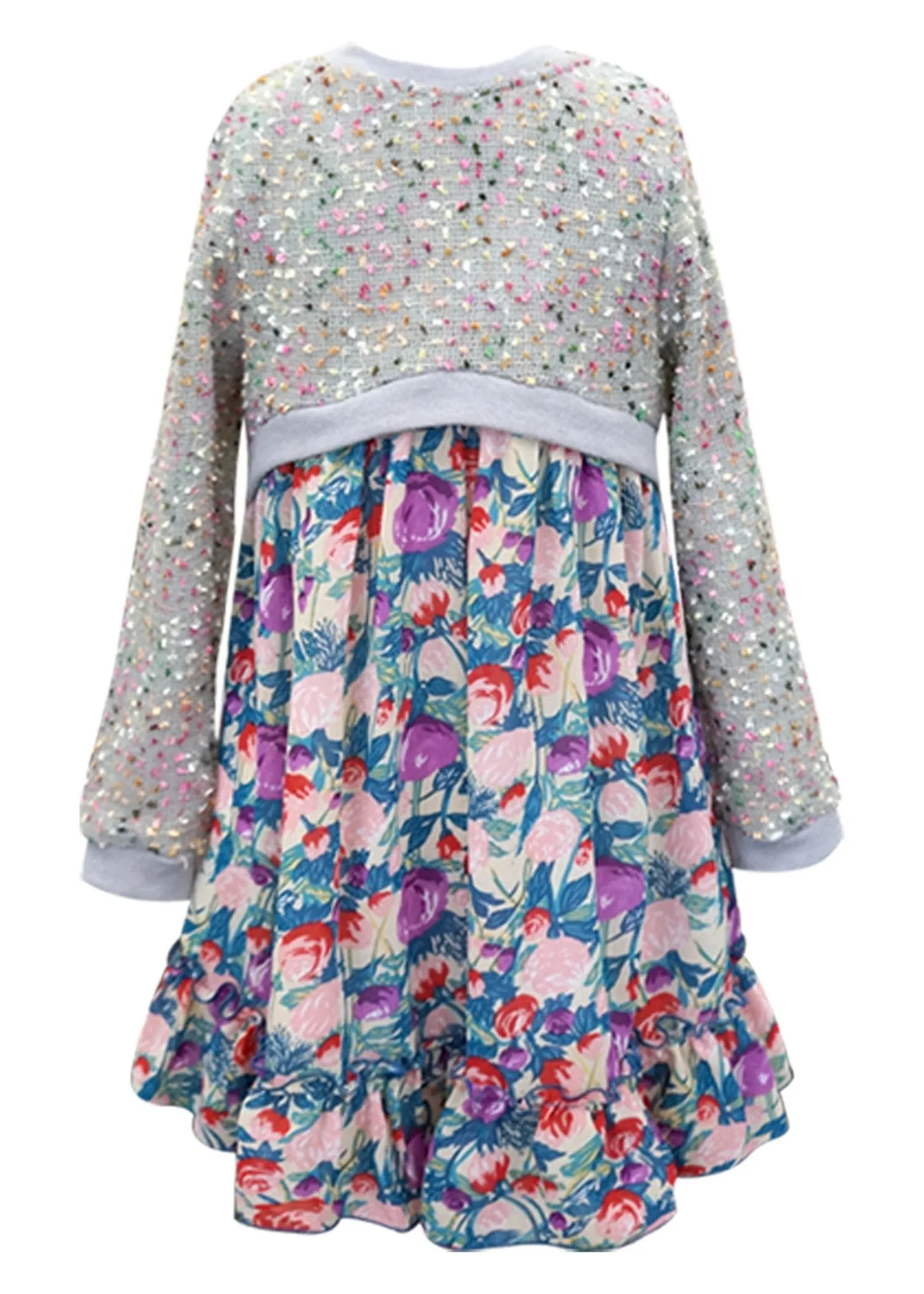 Sweater Knit Layered Dress (A35138)