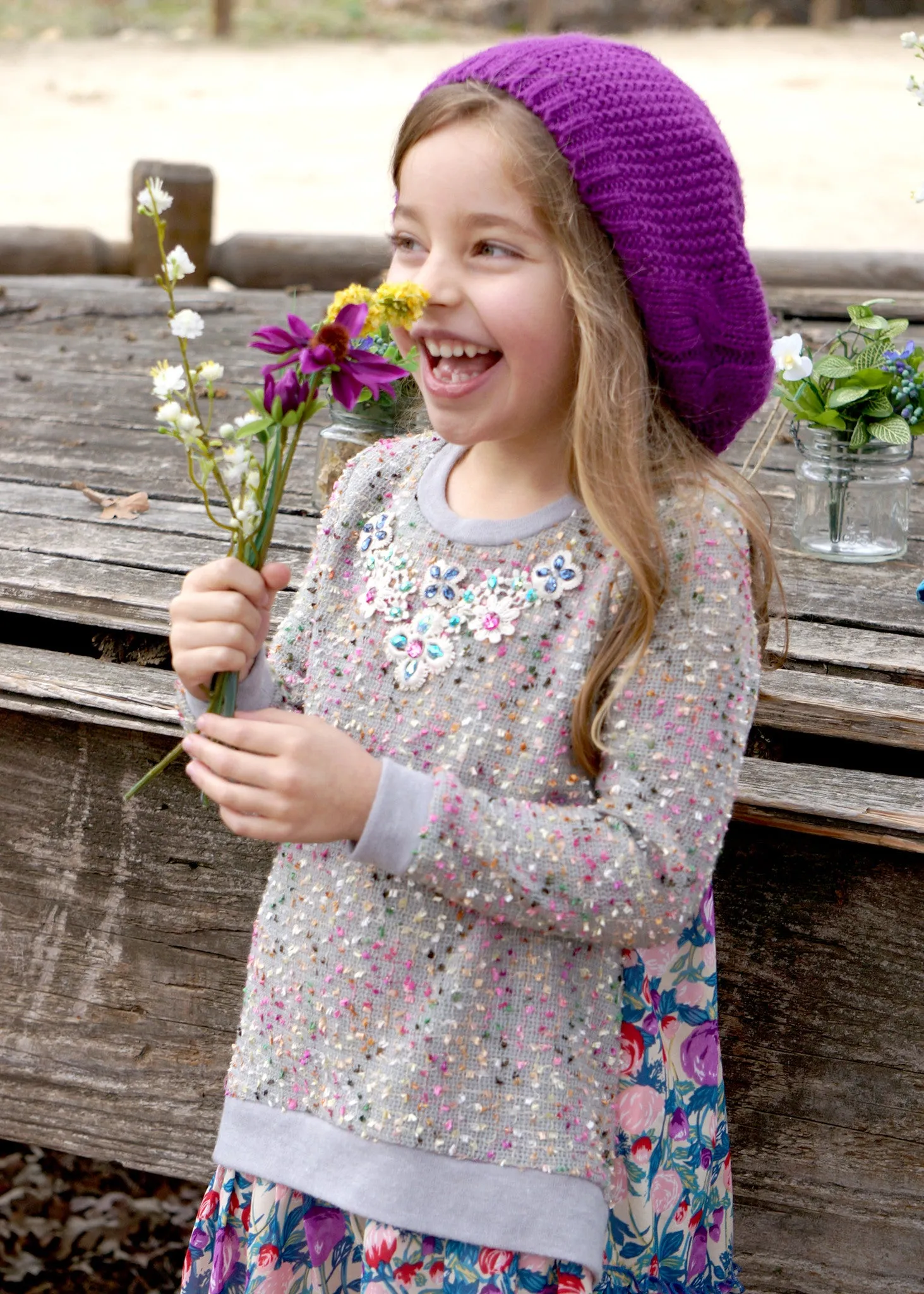 Sweater Knit Layered Dress (A35138)