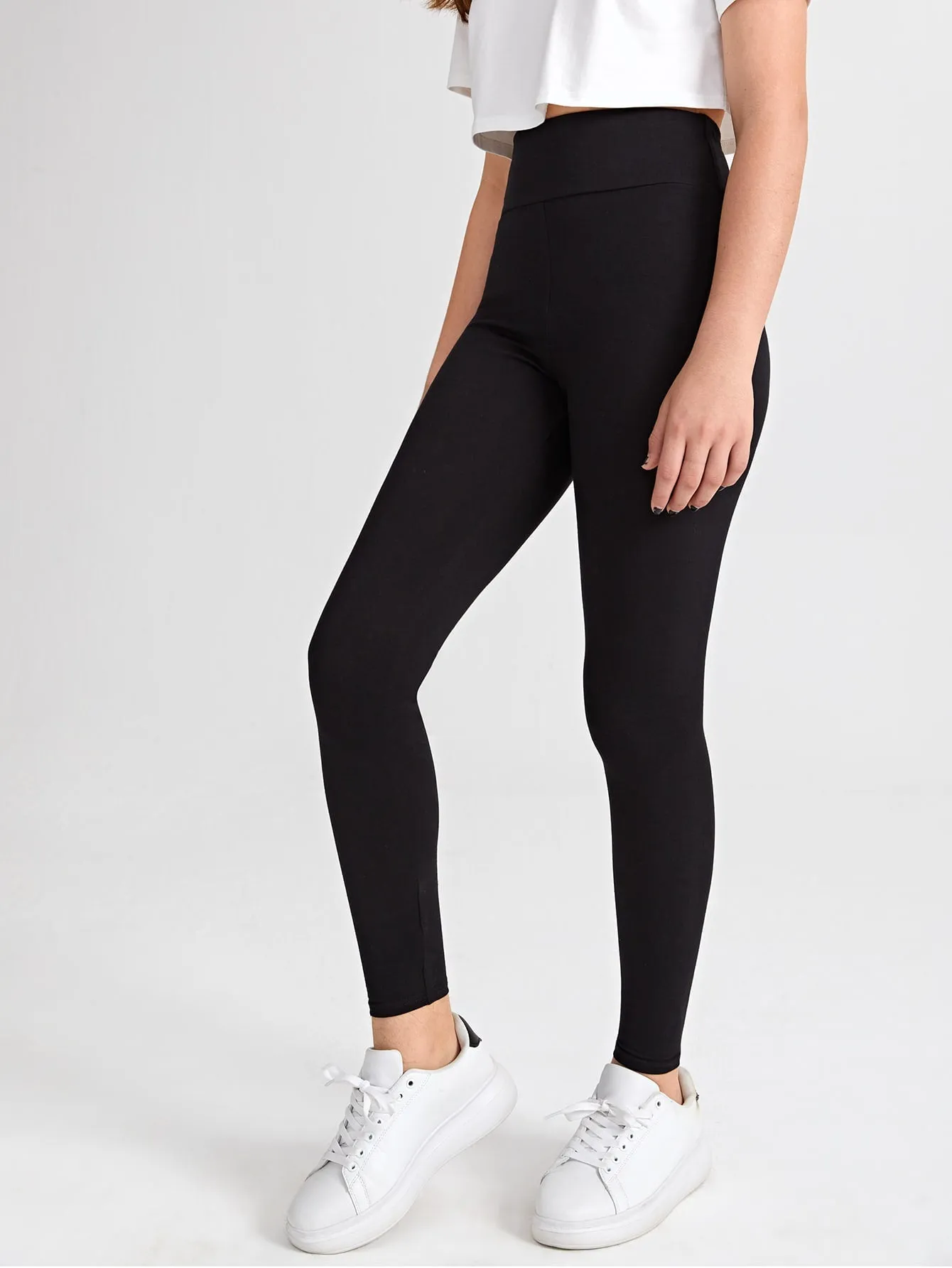 Teen Girls Wide Waist Leggings