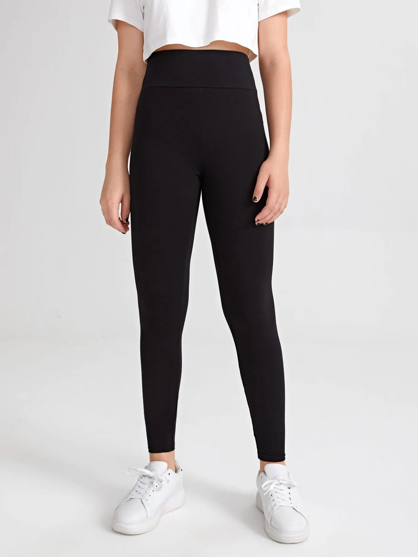 Teen Girls Wide Waist Leggings
