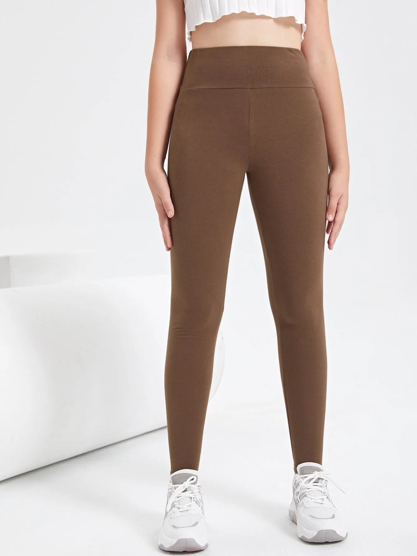 Teen Girls Wide Waist Leggings