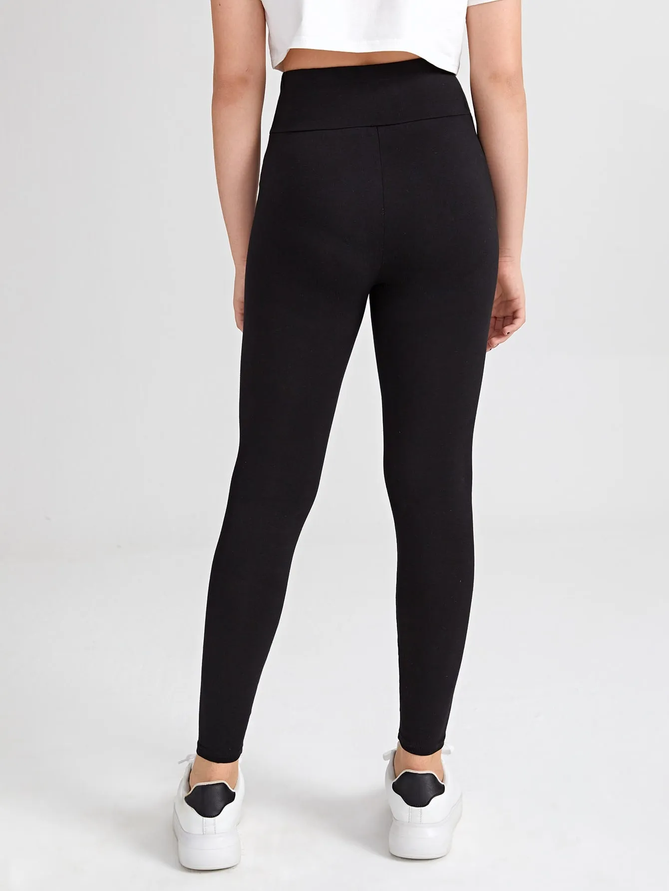 Teen Girls Wide Waist Leggings
