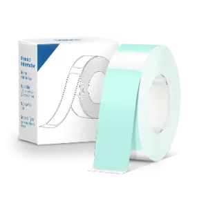 Thermal Label Maker Tape Adapted P10 Label Maker, Standard Laminated Office Labeling, 15mmx40mm/0.5x1.57inch, 180 Labels/Roll, P10 Thermal Printing Label Paper (Green)