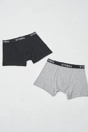 Thrills Thrills Briefs 2 Pack Black
