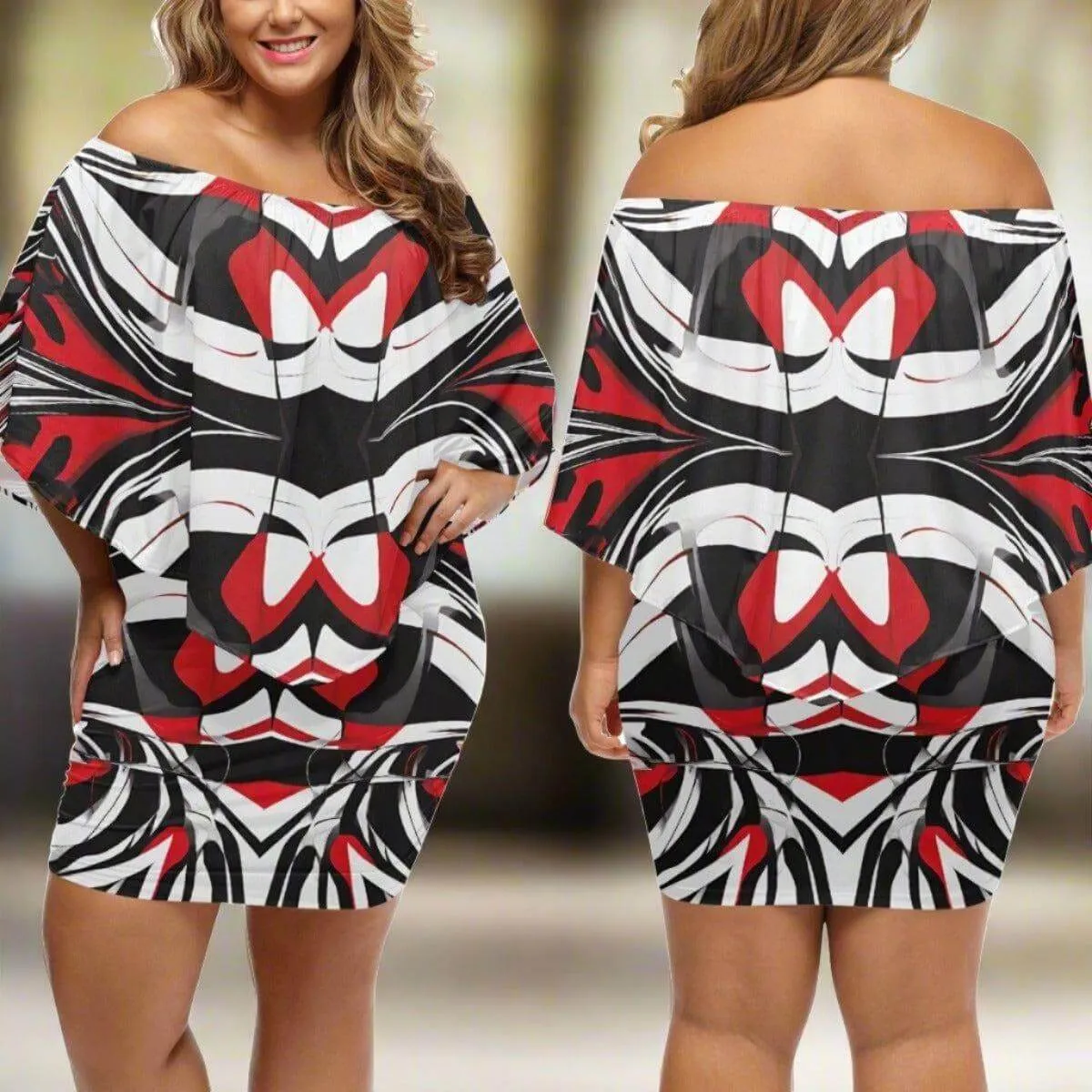Timeless-trio Off The Shoulder Wrap Dress