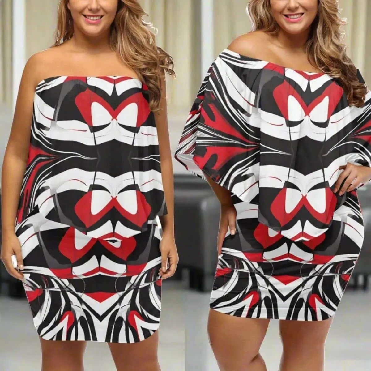 Timeless-trio Off The Shoulder Wrap Dress