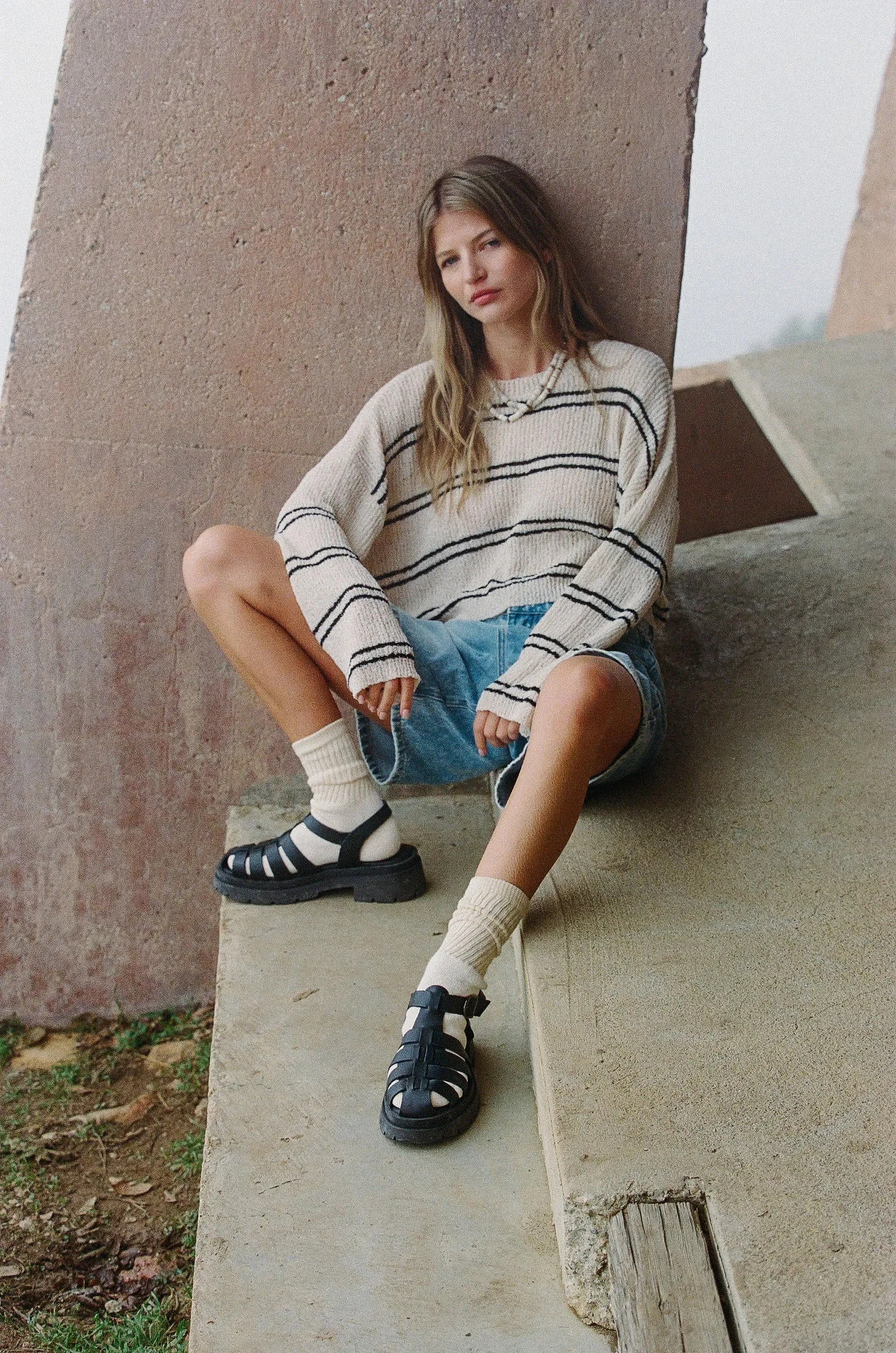Transitional Striped Sweater