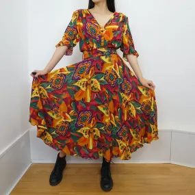 Vintage colorful Dress size M