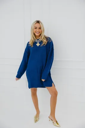 Walker Mini Dress - Royal Blue