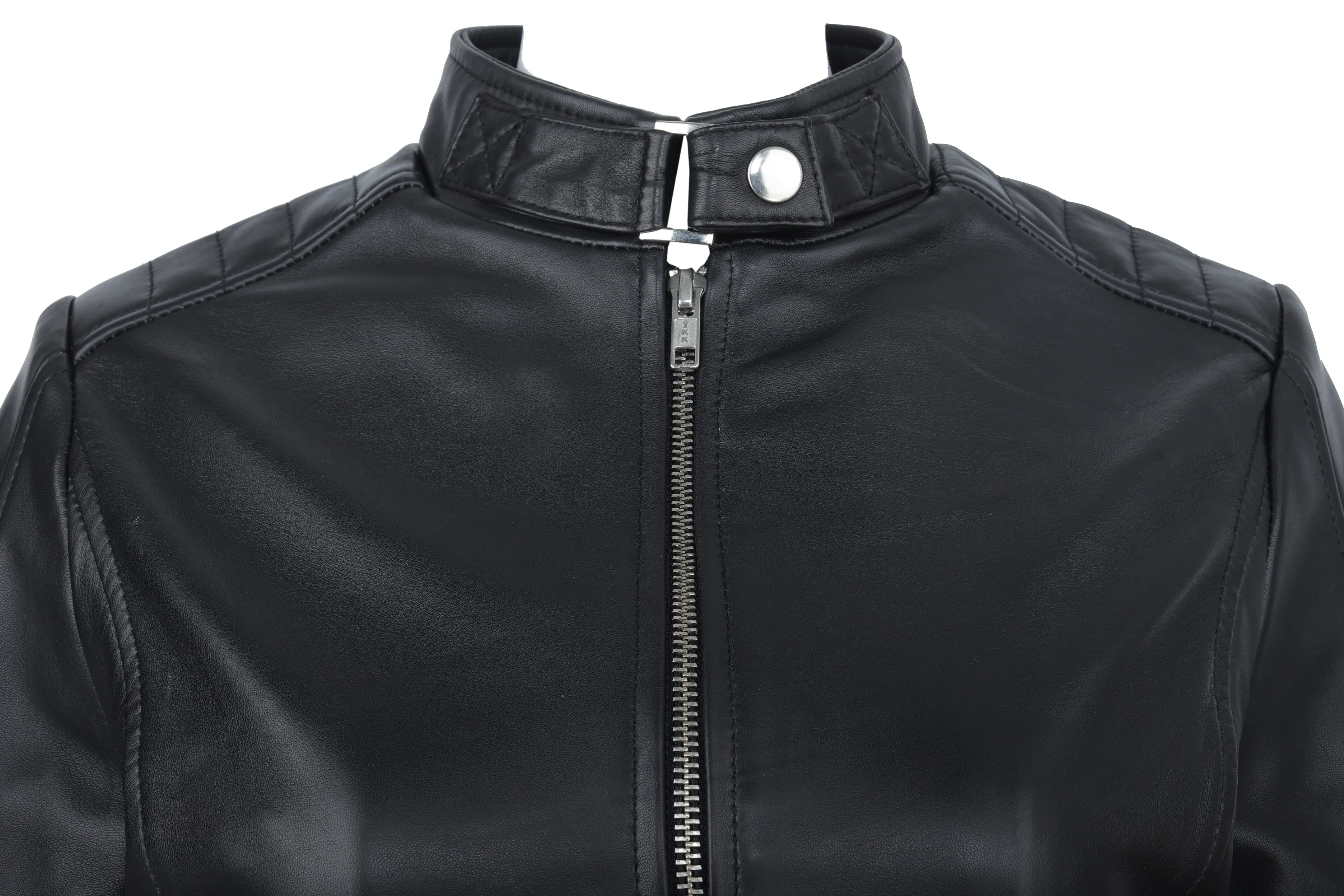 WOMENS LEATHER JACKET 94930 (BLACK)