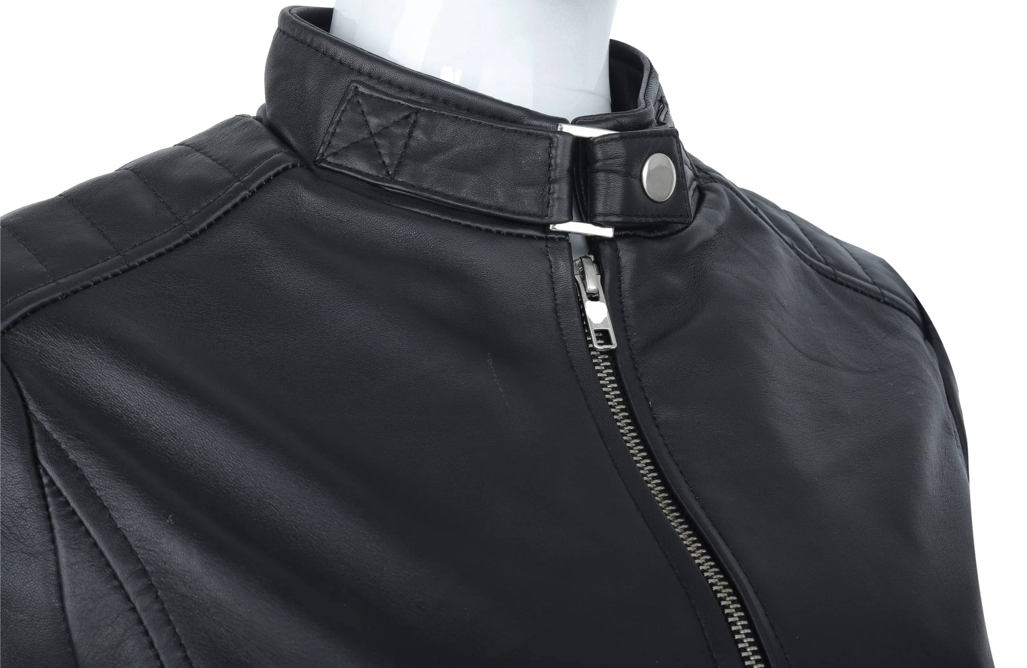 WOMENS LEATHER JACKET 94930 (BLACK)