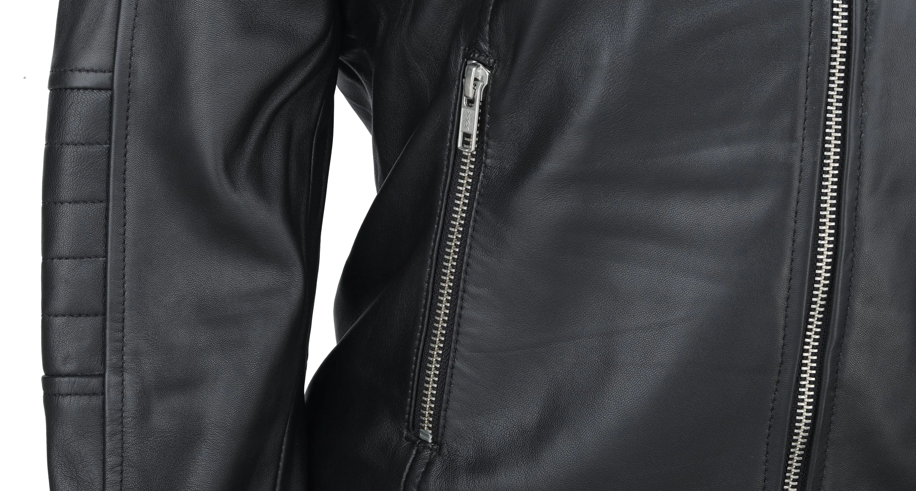 WOMENS LEATHER JACKET 94930 (BLACK)