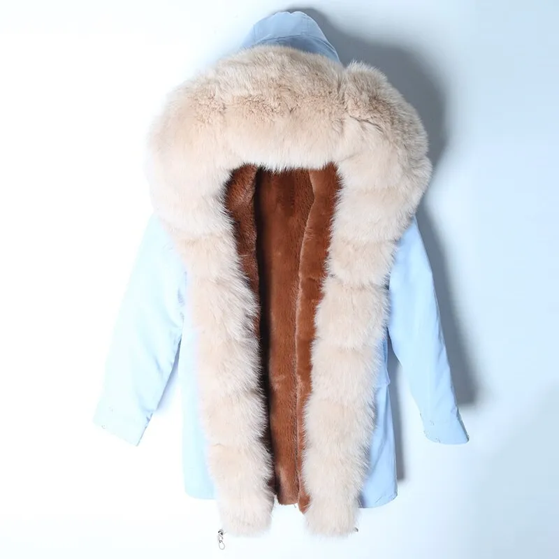 Women's Winter Casual Hooded Short Parka With Detachable Fox Fur