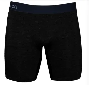 Wood Black 6" Biker Brief