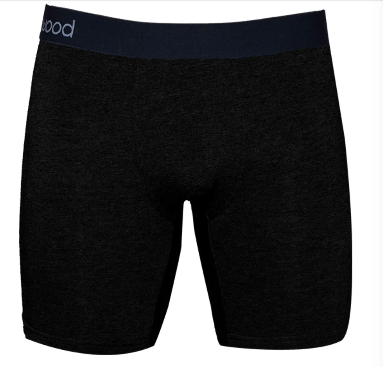 Wood Black 6" Biker Brief
