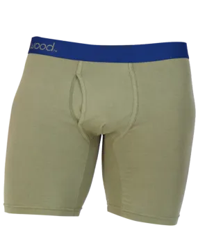 Wood Olive 6" Biker Brief