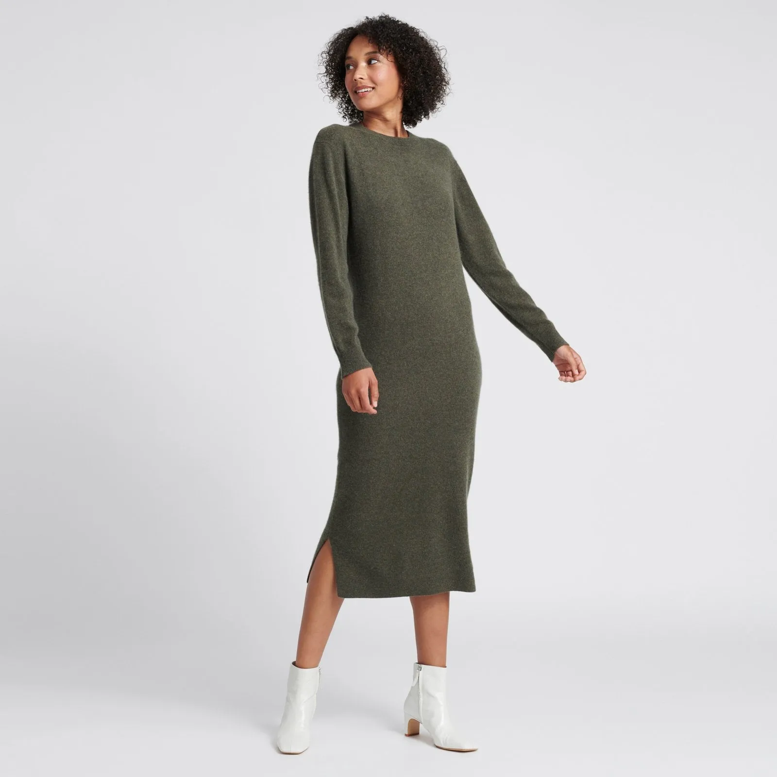 Wool Cashmere Sweater Dress