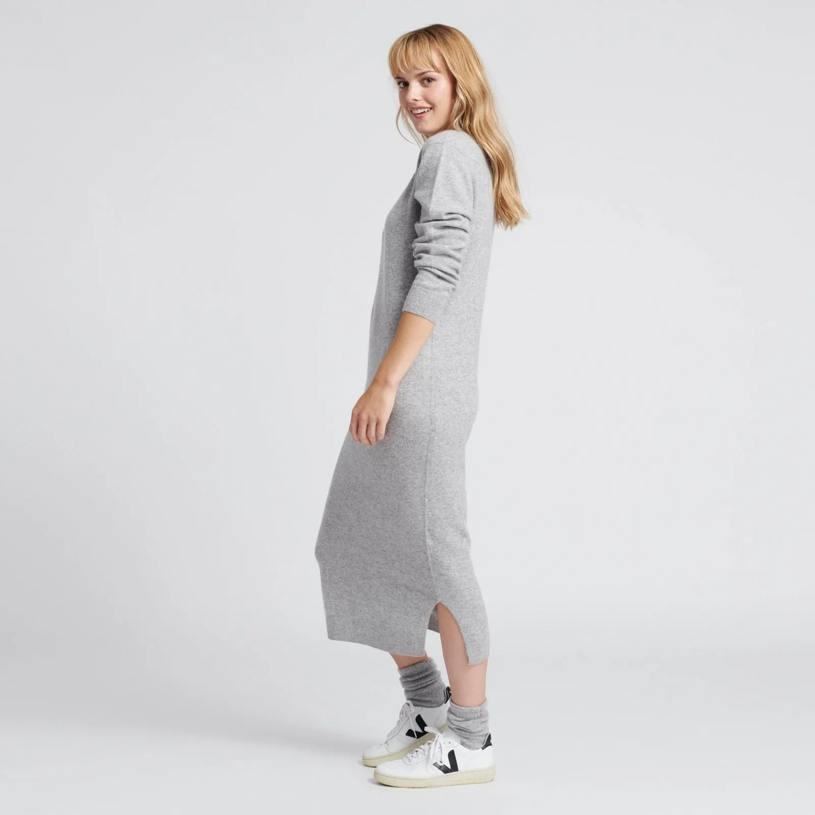 Wool Cashmere Sweater Dress