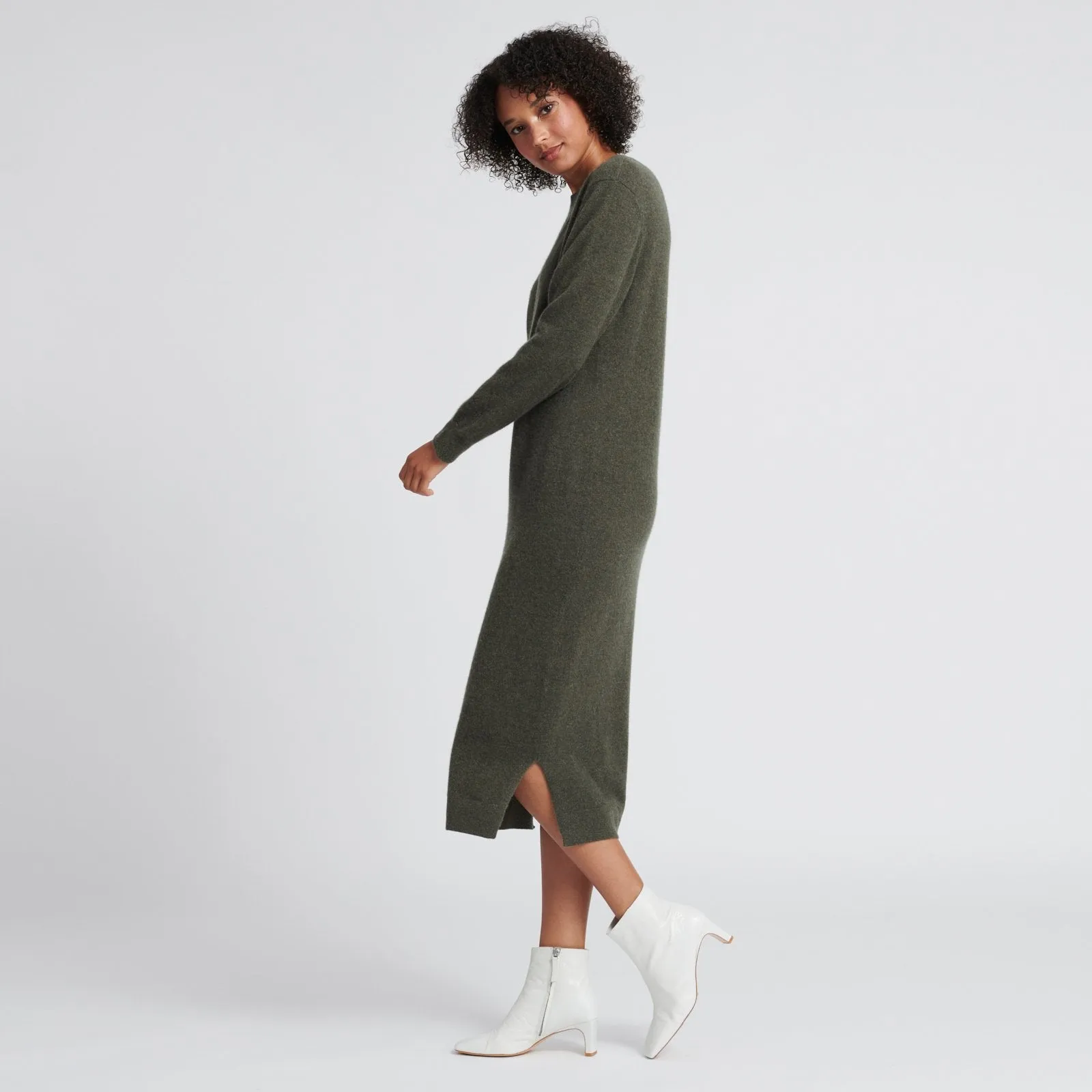 Wool Cashmere Sweater Dress