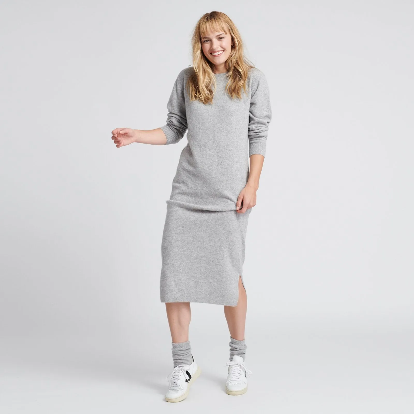 Wool Cashmere Sweater Dress
