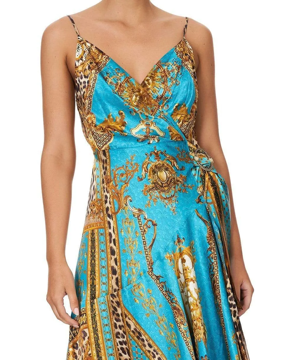 Wrap Dress With Ruffle Hem