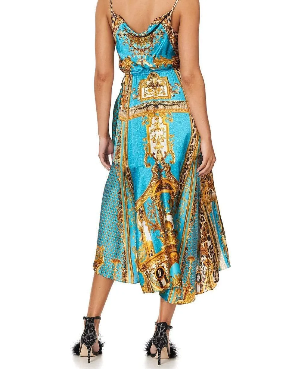 Wrap Dress With Ruffle Hem