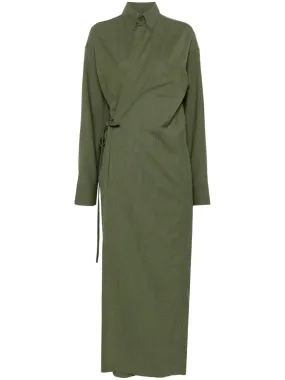 wrap maxi dress