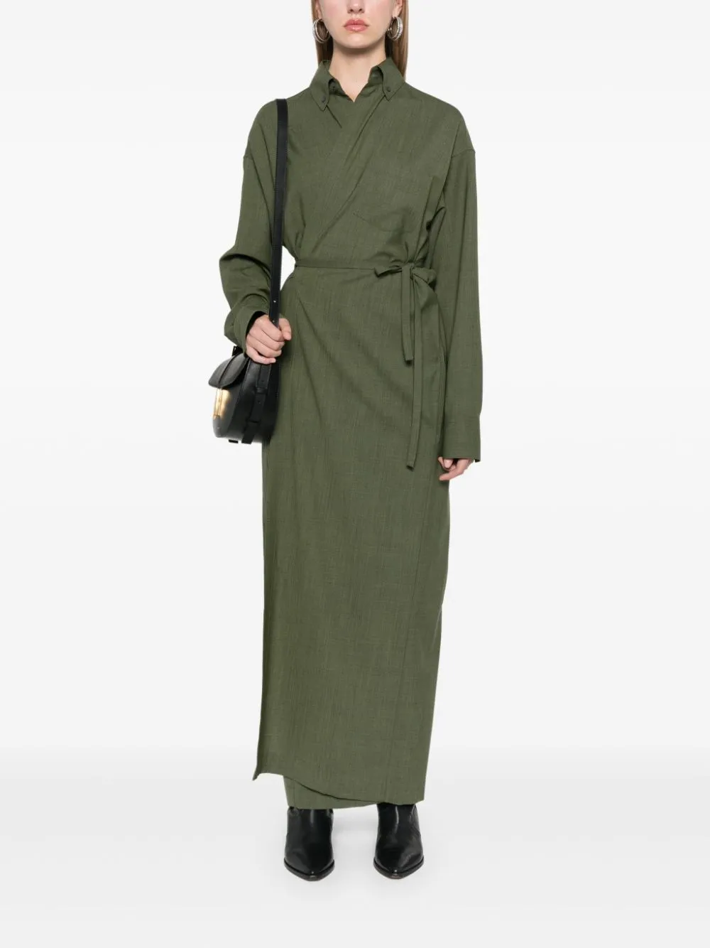 wrap maxi dress