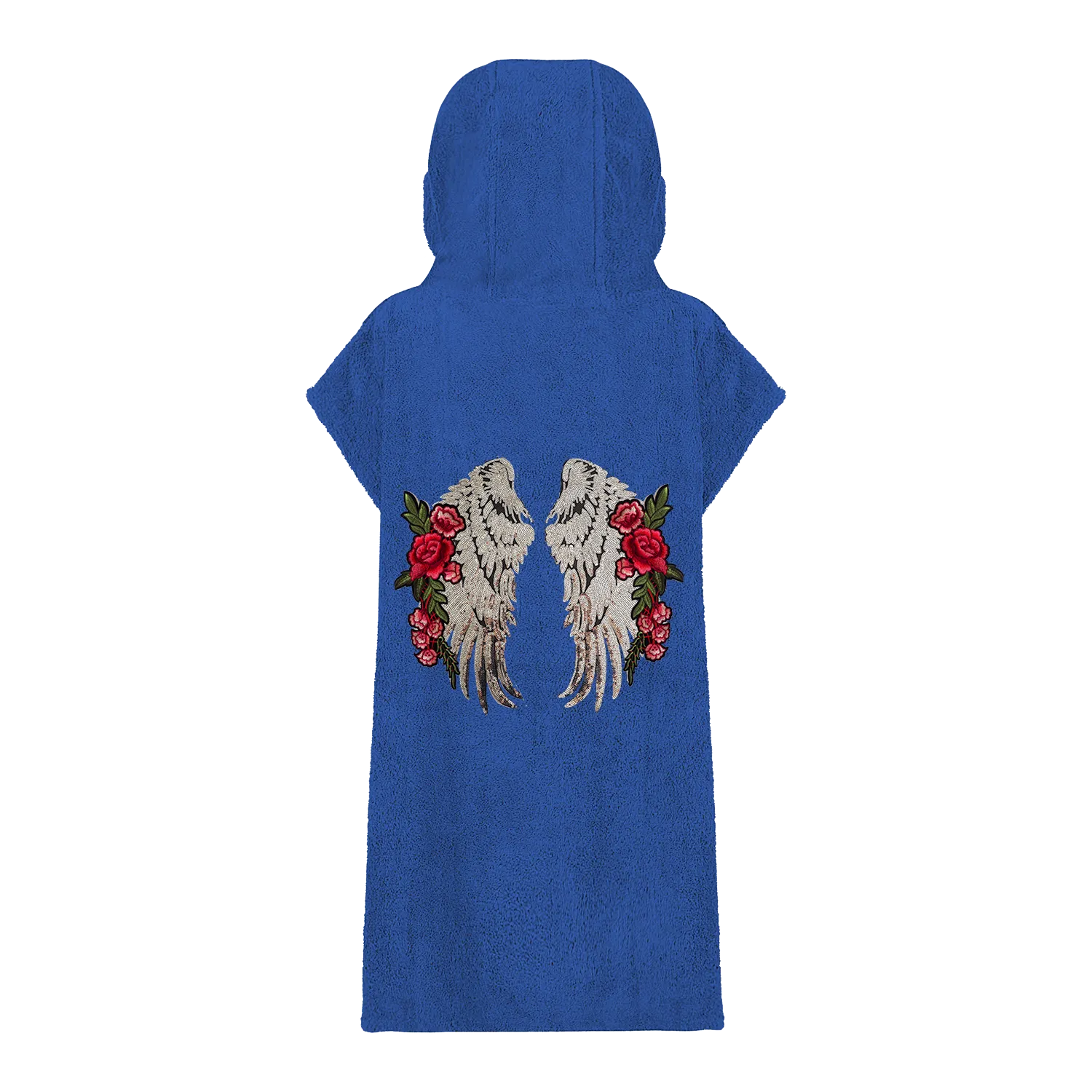 XL Silver Wings and Roses Beach Robe